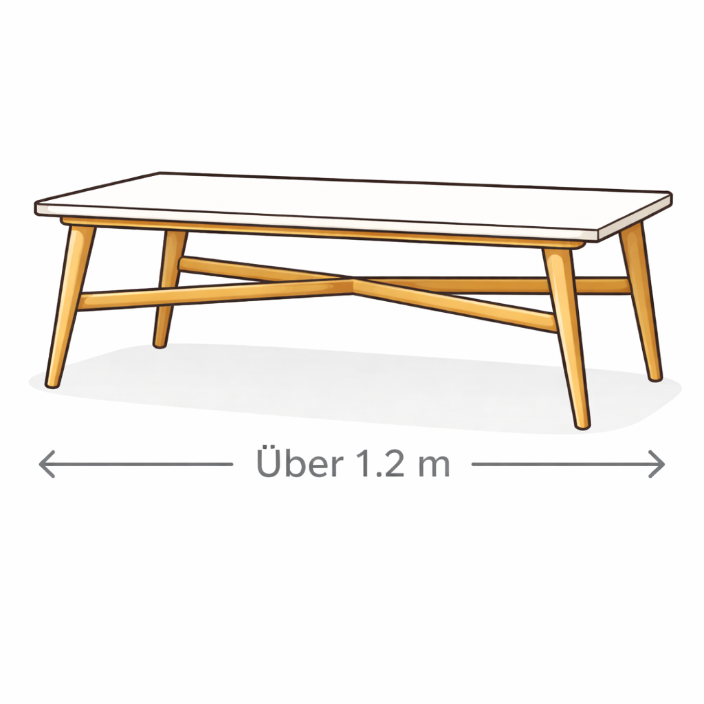 Großer Tisch über 1,2 Meter – Esstisch Sperrmüll Abholung & Entsorgung