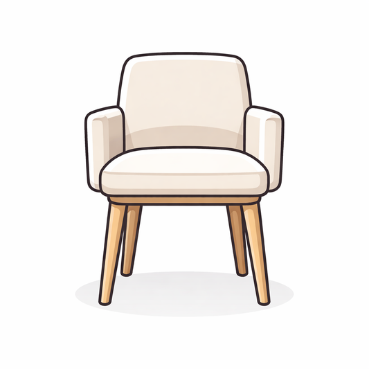 Stuhl mit Armlehne – Polsterstuhl / Esszimmerstuhl mit Armlehnen