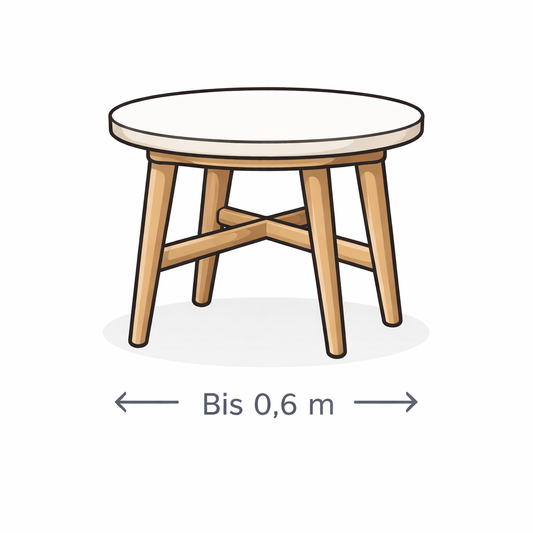 Tisch bis 0,6 Meter – kleiner Tisch / Beistelltisch