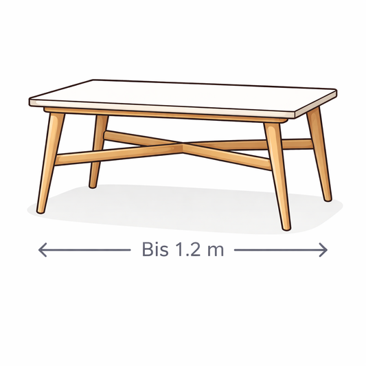 Tisch bis 1,2 Meter – mittlerer Esstisch / Haushaltstisch