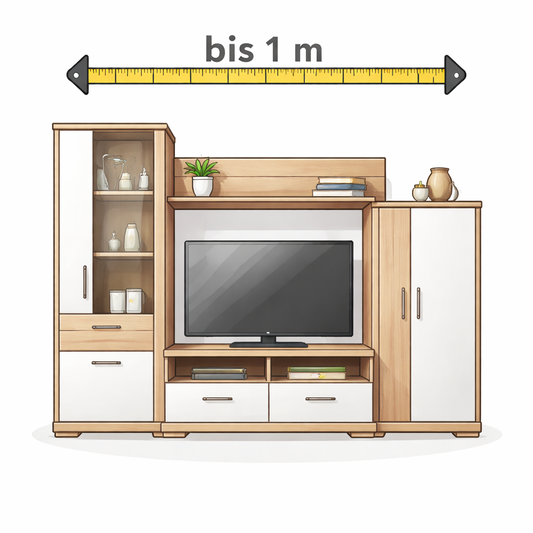 Moderne Wohnwand je angefangener Meter – Wohnwand Sperrmüll Abholung Berlin