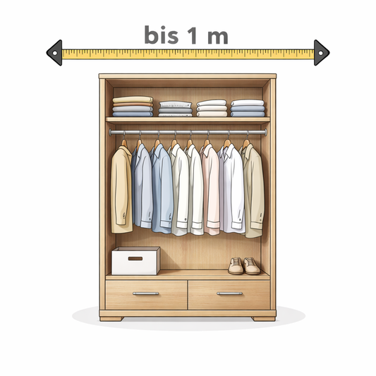 Offener Kleiderschrank bis 1 Meter – Schrank ohne Türen Sperrmüll Abholung