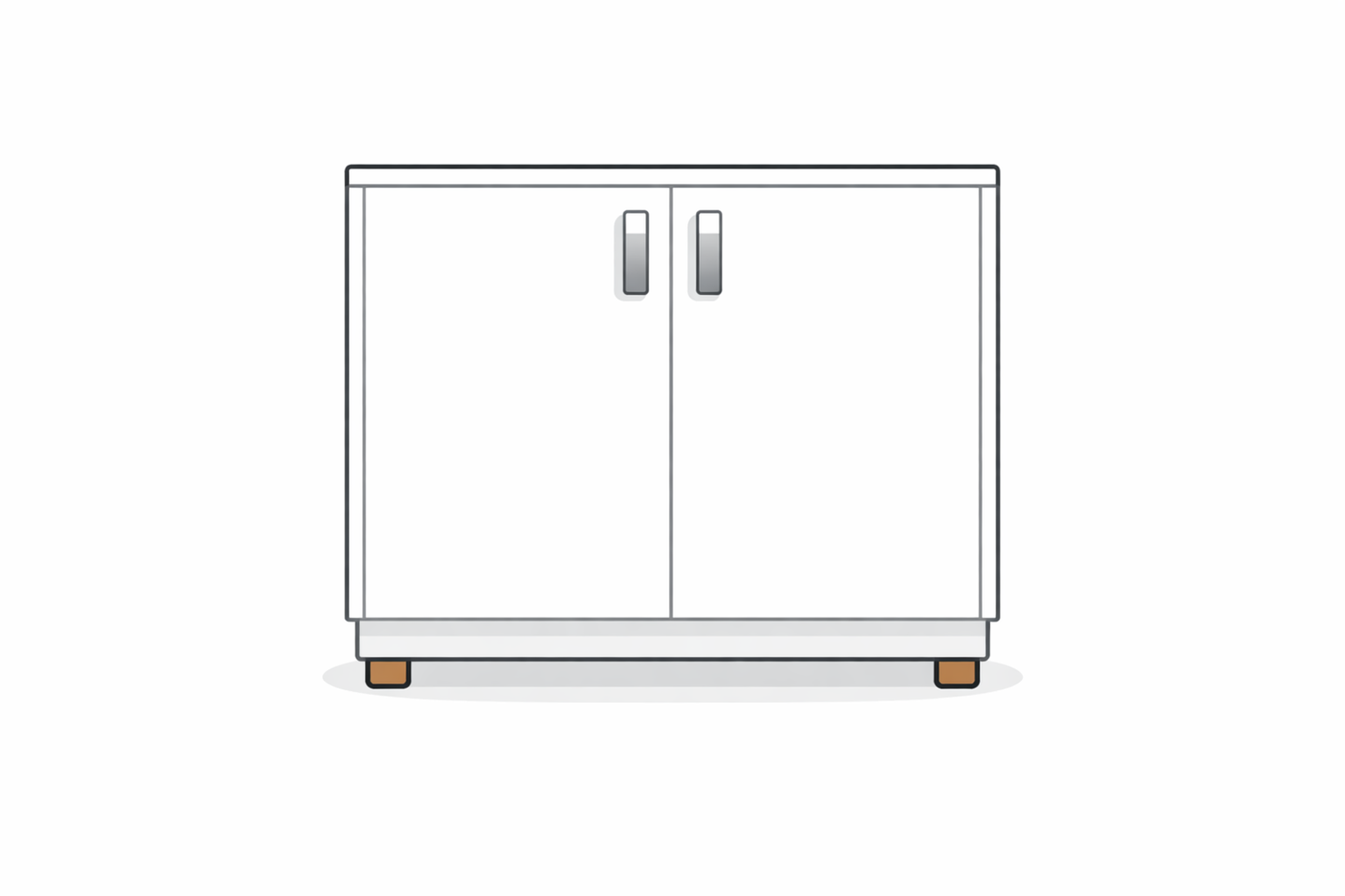 Küchen Unterschrank zweittürig – Abholung & Entsorgung Berlin